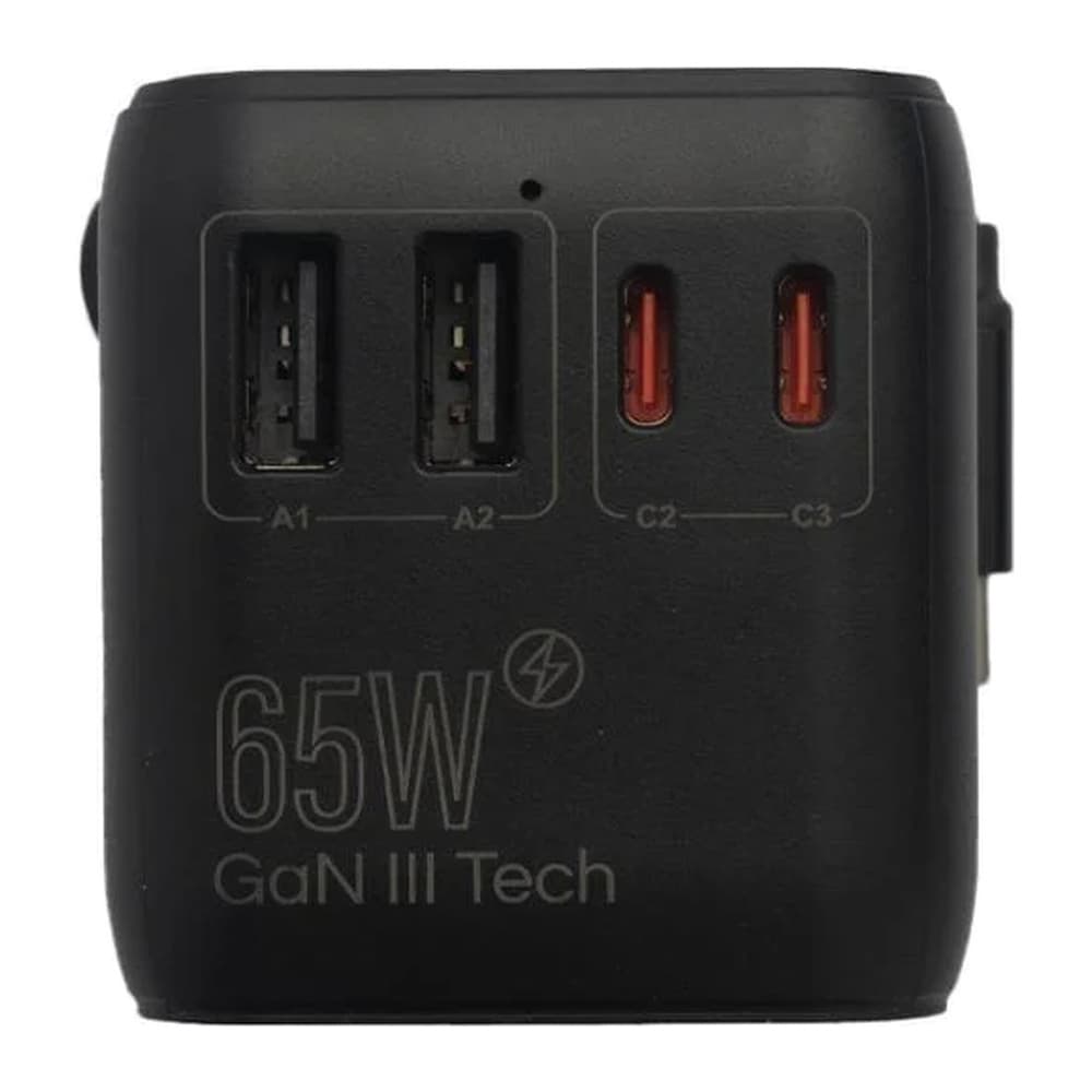 Jeebel - محول سفر عالمي GaN 65W 4 منافذ JE-B308
