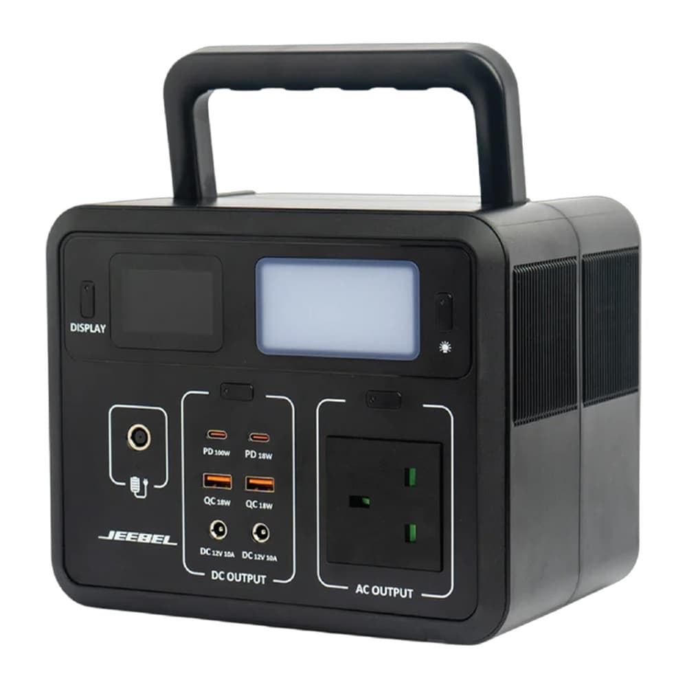 Jeebel - محطة طاقة محمولة 90000mAh LiFePo4 300W AC