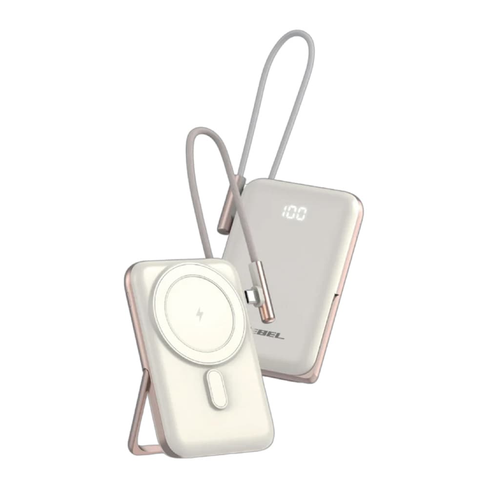 Jeebel - بطارية متنقلة لاسلكية MagSafe 10000mAh 20W أبيض JE-B350