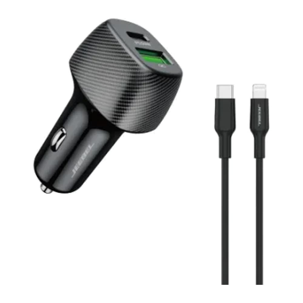Jeebel - شاحن سيارة 38W مع كابل Type-C MFi JE-B363