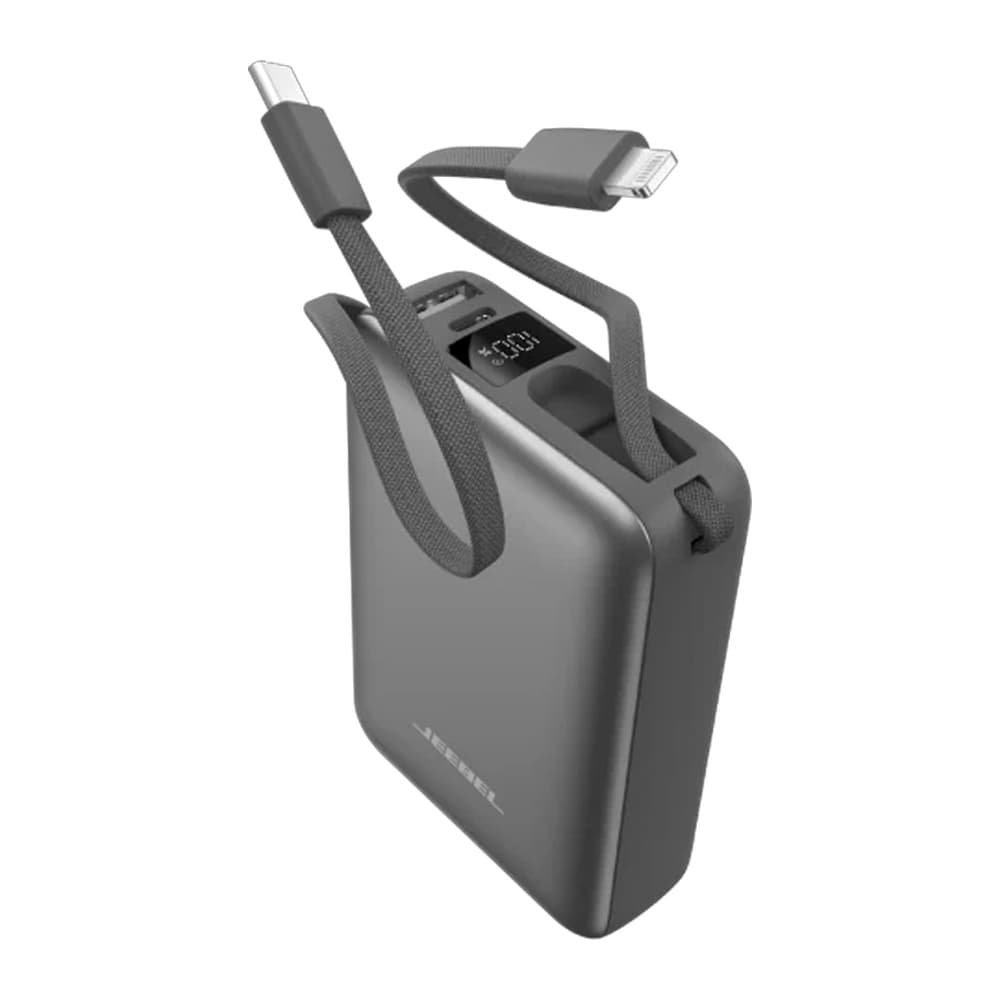 Jeebel - بطارية متنقلة 20000mAh مع كابل مدمج JE-B428