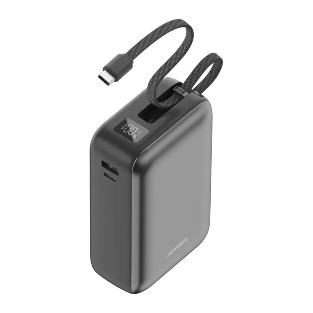 Jeebel - بطارية متنقلة 30000mAh شحن سريع 65W مع كابل مدمج JE-B429