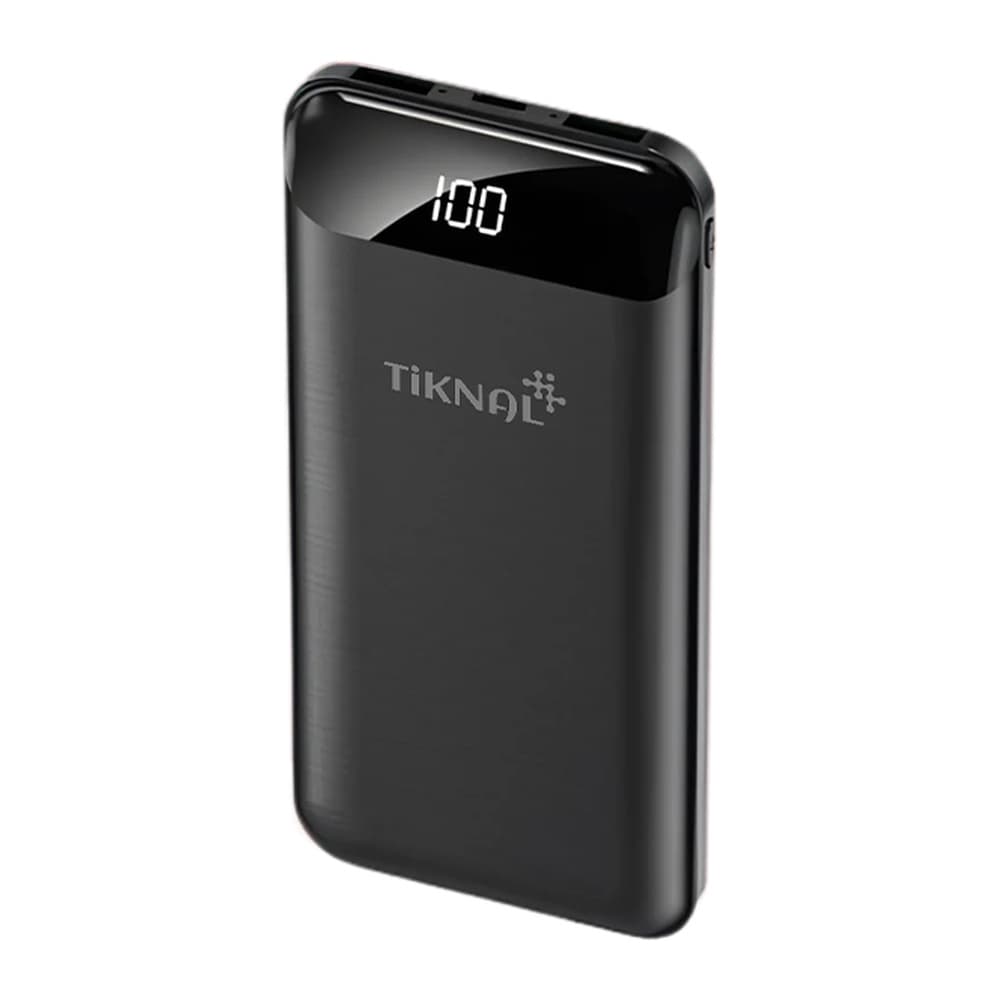 Tiknal - بطارية متنقلة 10000mAh شحن سريع 22.5W أسود TK-H126